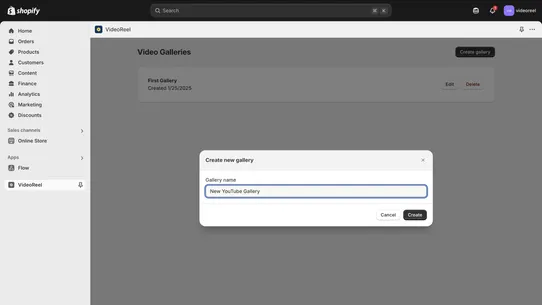 VideoReel YouTube Gallery screenshot