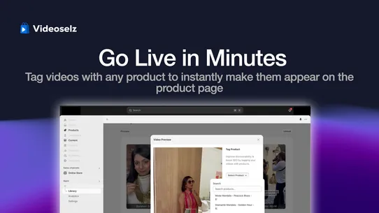 Videoselz Shoppable Video UGC screenshot