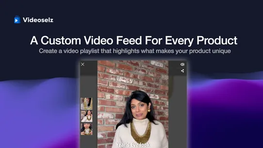 Videoselz Shoppable Video UGC screenshot