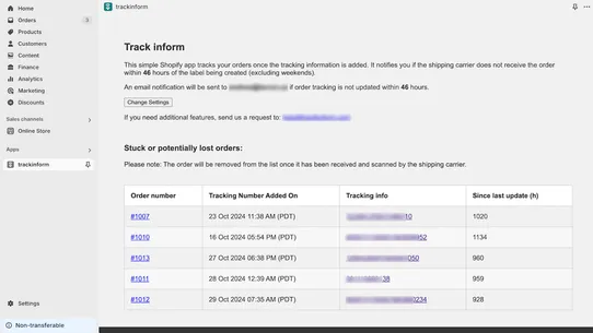 TrackInform screenshot