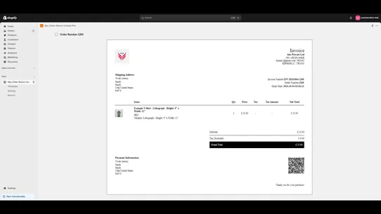 Qky Order‑Return Invoice Pro screenshot