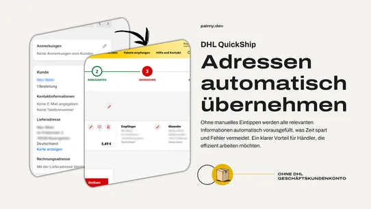 DHL QuickShip screenshot