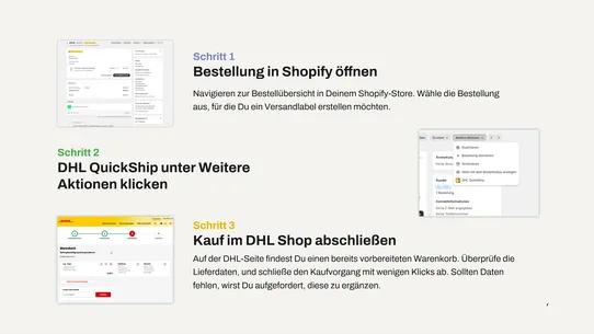 DHL QuickShip screenshot