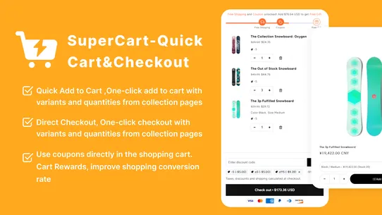 SuperCart‑Quick Cart&amp;Checkout screenshot