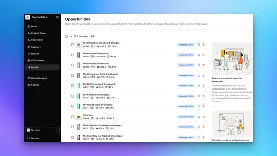 Skymetrics screenshot