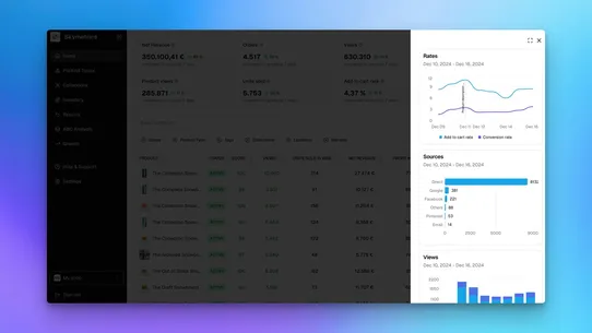 Skymetrics screenshot