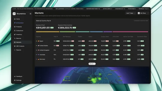 Skymetrics screenshot