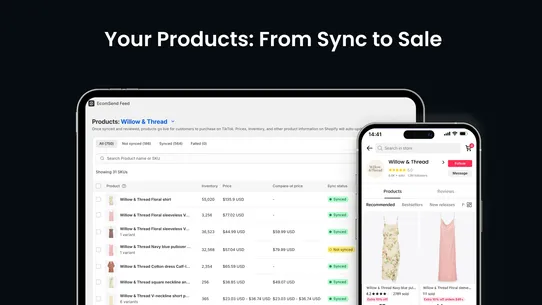 EcomSend TikTok Shop Connector screenshot
