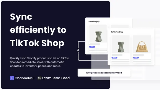 EcomSend Feed for TikTok Shop screenshot