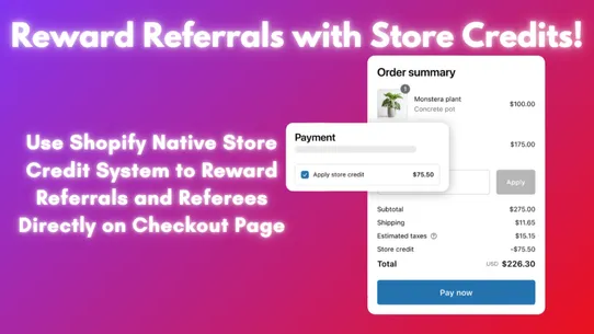 RefUp Credit Referral Program screenshot