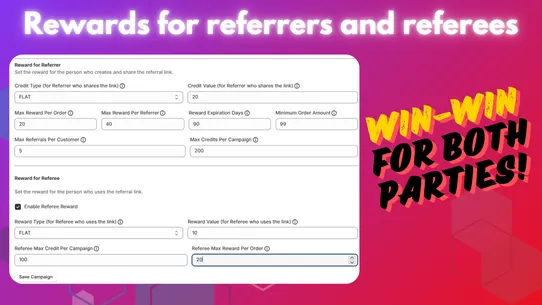 RefUp Loyalty Referral Program screenshot