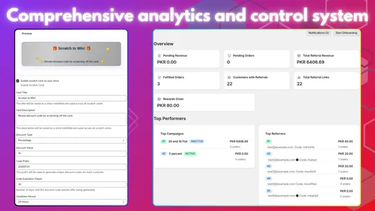 RefUp Loyalty Referral Program screenshot