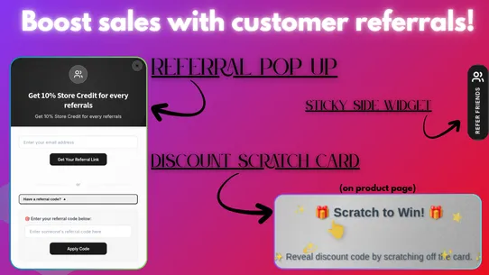 RefUp Loyalty Referral Program screenshot