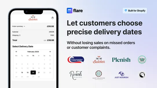 Flare: Delivery Date Picker screenshot