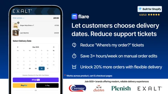Flare: Delivery Date Picker screenshot