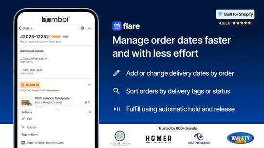 Flare: Delivery Date Picker screenshot