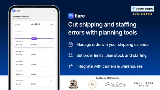Flare: Delivery Date Picker screenshot