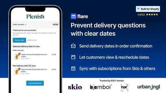 Flare: Delivery Date Picker screenshot