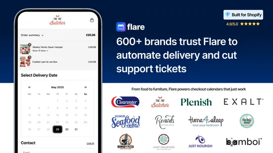 Flare: Delivery Date Picker screenshot