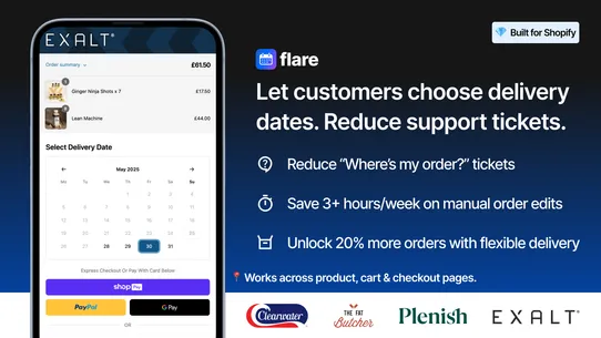 Flare: Delivery Date Picker screenshot