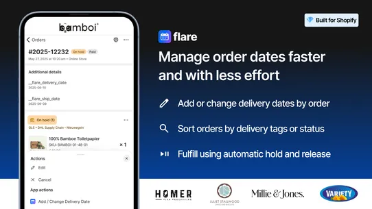 Flare: Delivery Date Picker screenshot