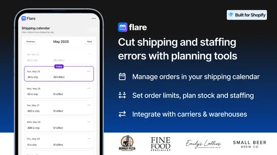 Flare: Delivery Date Picker screenshot