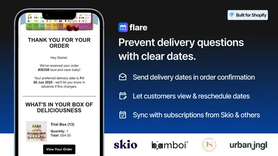 Flare: Delivery Date Picker screenshot