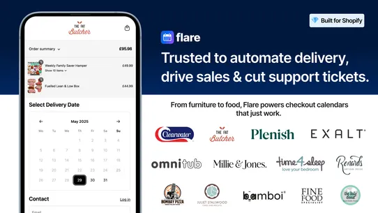 Flare: Delivery Date Picker screenshot