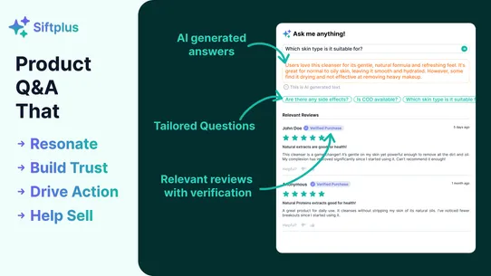 Siftplus AI Sales Assistant screenshot