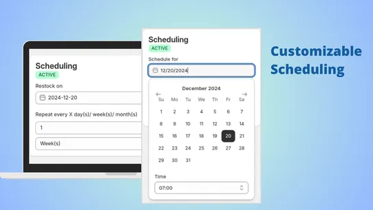 Mify Auto Restock Scheduler screenshot