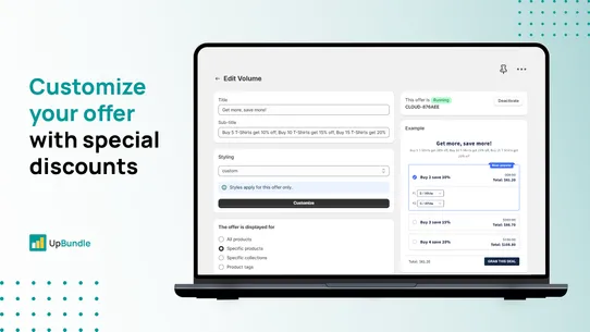 UpBundle Buy X Get Y BOGO Gift screenshot