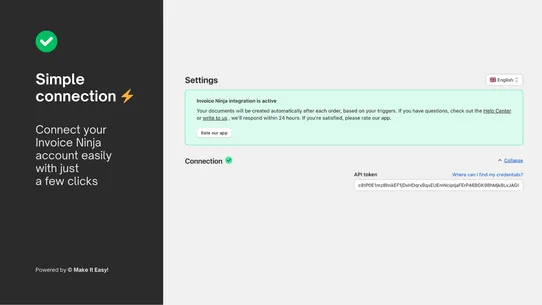 Invoice Ninja | Integration screenshot