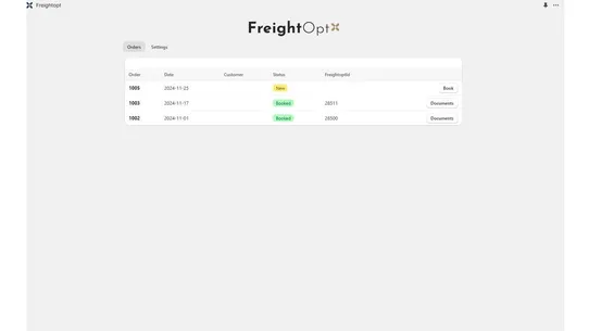 Freightopt screenshot