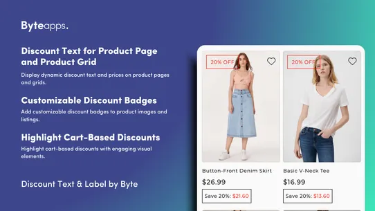 ByteTag Discount Text &amp; Label screenshot