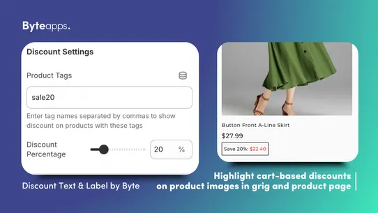 ByteTag Discount Text &amp; Label screenshot