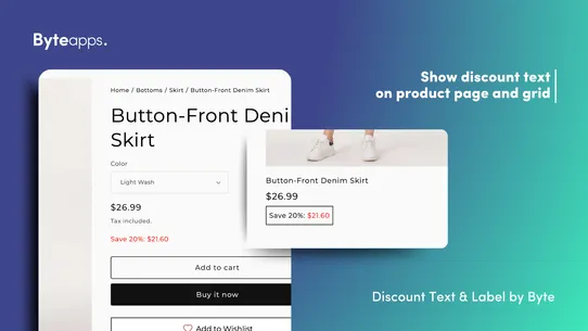 ByteTag Discount Text &amp; Label screenshot