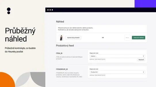 Heureka XML feed screenshot