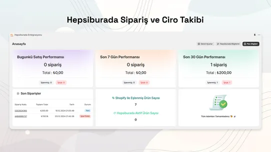 Hepsiburada Entegrasyon Sentos screenshot