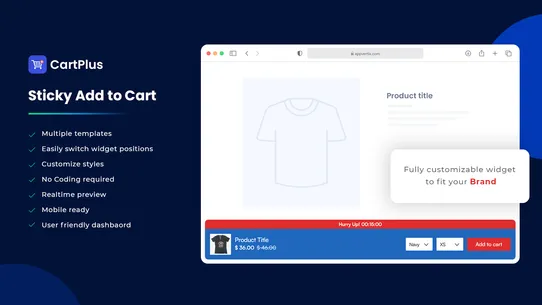 CartPlus ‑ Sticky Add to Cart screenshot