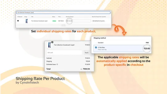 CI Shipping Rate Per Product screenshot