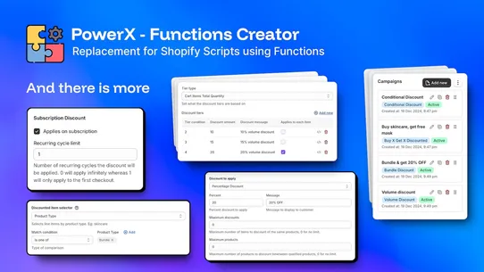 PowerX ‑ Functions Creator screenshot