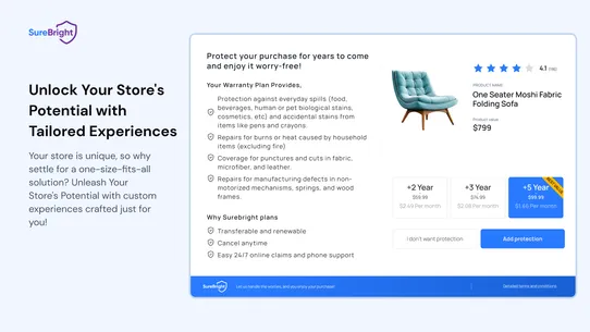 SureBright Product Protection screenshot