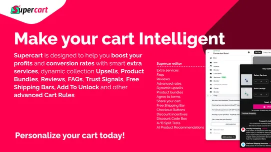 Supercart | Drawer &amp; Upsells screenshot