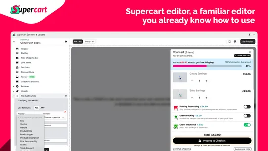 Supercart | Drawer &amp; Upsells screenshot