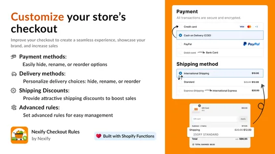 Nexify Checkout Rules screenshot