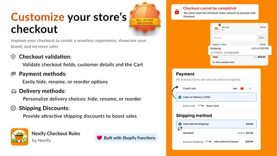 Nexify Checkout Rules screenshot