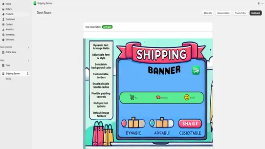 Pointick Shipping Banner screenshot