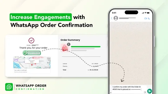 H3 WhatsApp Order Confirmation screenshot