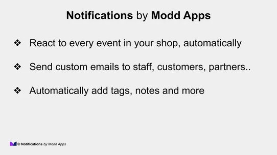 Notifications by Modd Apps screenshot