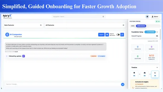 noryX: AI growth automation screenshot
